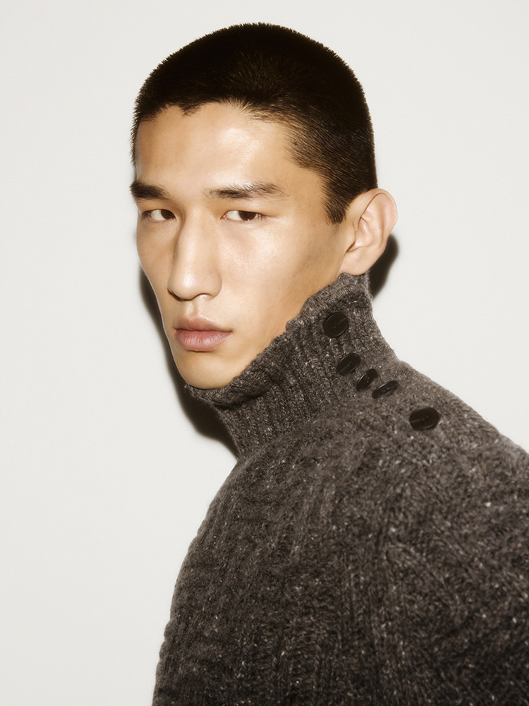 COS ファンネルネックウールジャケット ドライバーズニット COS コス